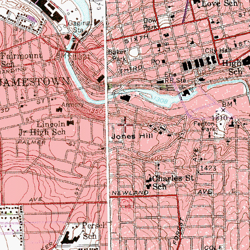 Topographic Map of Saint Nicholas Greek Orthodox Church, NY