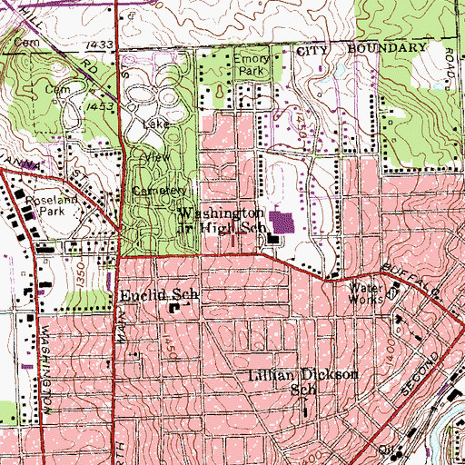 Topographic Map of Bethel Full Gospel Assembly Church, NY