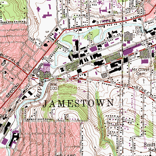 Topographic Map of Municipal Lighting Plant Sub-Station Number 3, NY