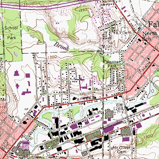 Topographic Map of Gustavus Adolphus Childrens Home, NY