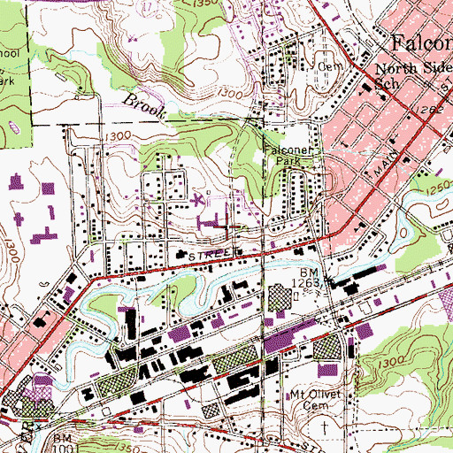 Topographic Map of Lutheran Retirement Home, NY