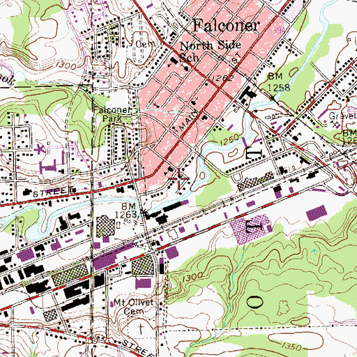 Topographic Map of Our Lady of Loreto Roman Catholic Church, NY