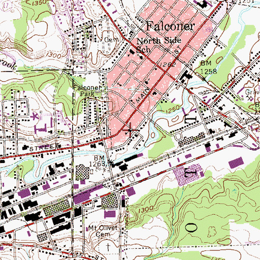 Topographic Map of Our Lady of Loreto Parochial School, NY