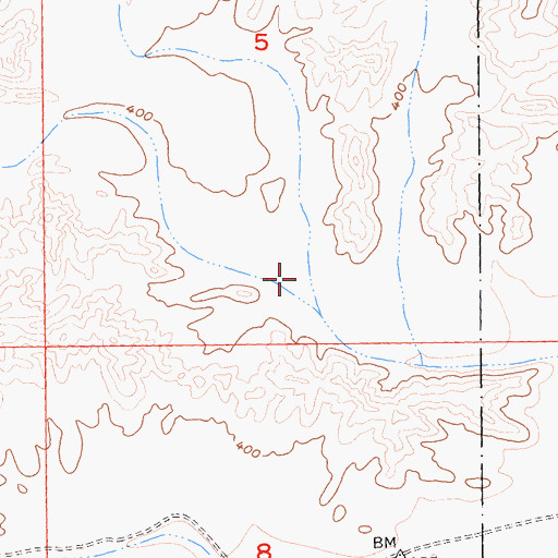 Topographic Map of Deguynos Canyon, CA
