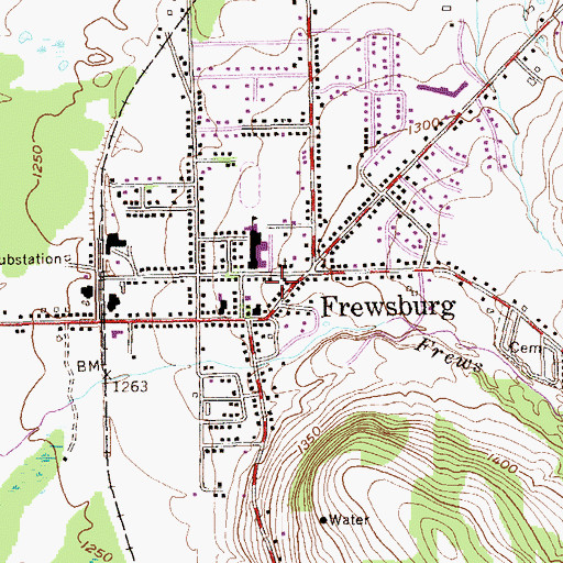 Topographic Map of Our Lady of Victory Roman Catholic Church, NY