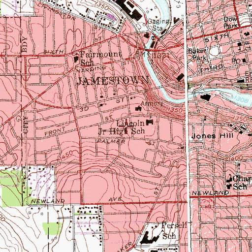 Topographic Map of New Apostolic Church, NY