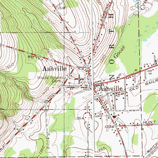 Topographic Map of Wesleyan Methodist Church, NY