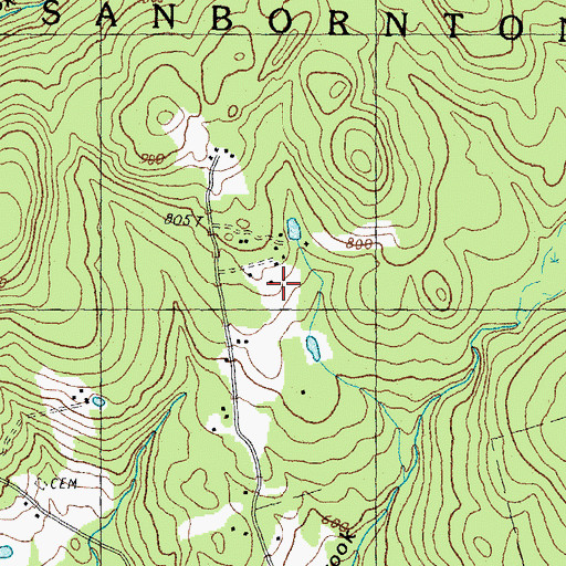 Topographic Map of Sant Bani School, NH