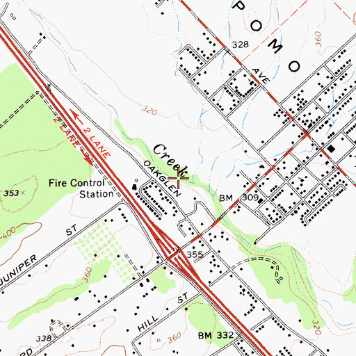 Topographic Map of Deleissigues Creek, CA