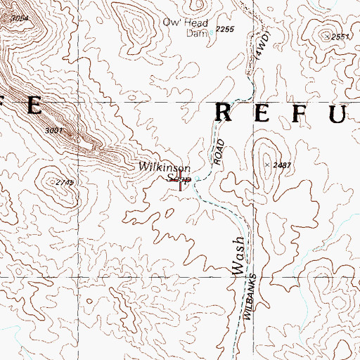 Topographic Map of Wilkinson Seep, AZ