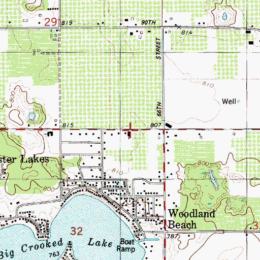 Topographic Map of Redeemer Lutheran Church, MI