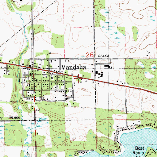 Topographic Map of Gospel Lighthouse Church, MI