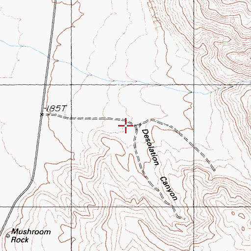 Topographic Map of Desolation Canyon, CA