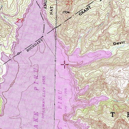 Topographic Map of Devil Canyon, CA