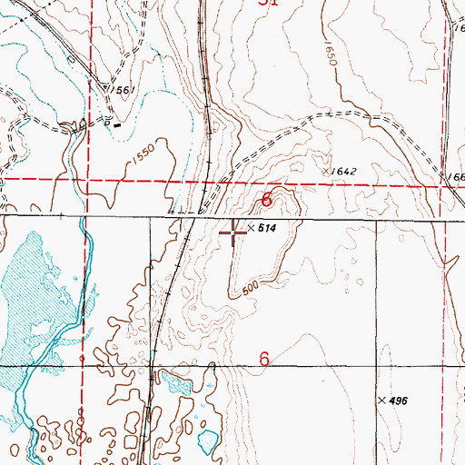 Topographic Map of Terksaleeze Butte, WA