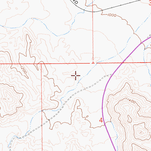 Topographic Map of Devils Canyon, CA