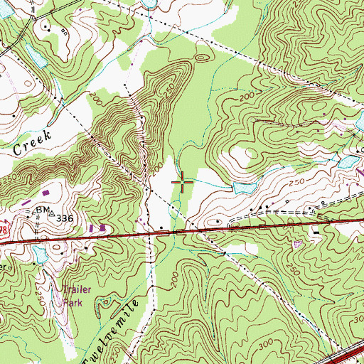 Topographic Map of Drafts Branch, SC