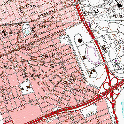 Topographic Map of William F Moore Park, NY