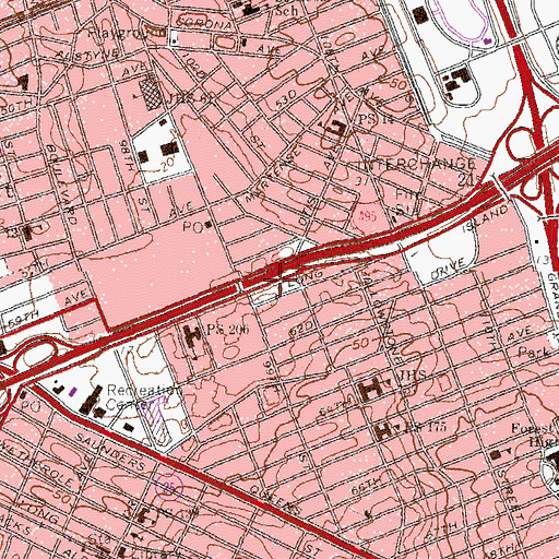 Topographic Map of Real Good Park, NY