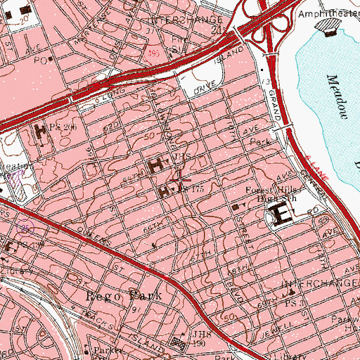 Topographic Map of Annadale Playground, NY