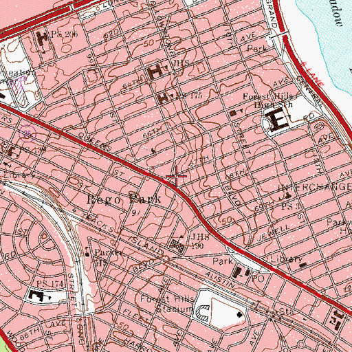 Topographic Map of Federoff Triangle, NY