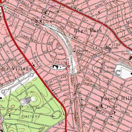 Topographic Map of Mount Playground, NY