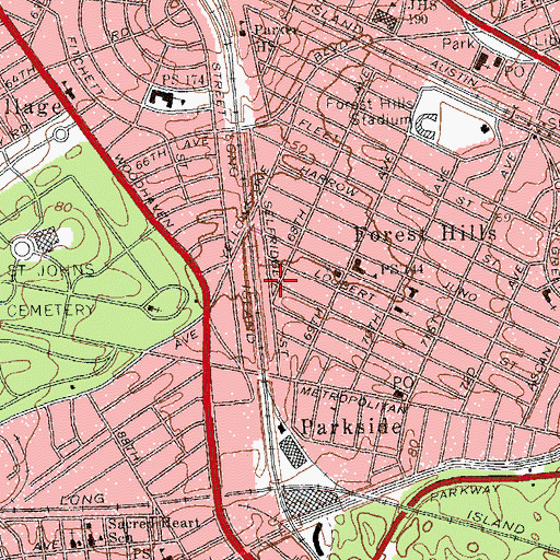 Topographic Map of Pebblestone Triangle, NY