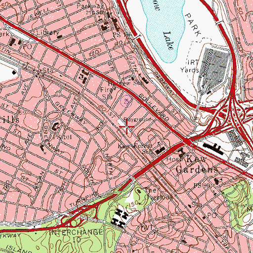 Topographic Map of Ehrenreich-Austin Playground, NY