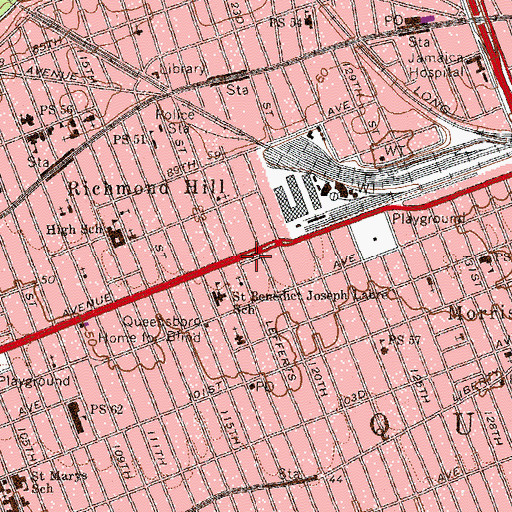 Topographic Map of Lieutenant Frank McConnell Park, NY