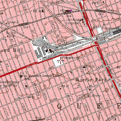 Topographic Map of Phil "Scooter" Rizzuto Park, NY