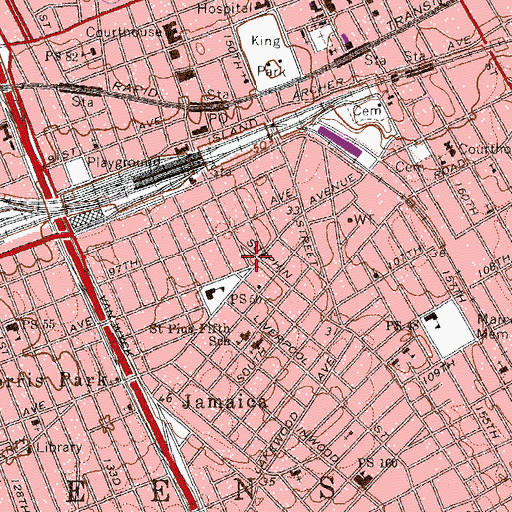 Topographic Map of Norelli-Hargreaves Memorial Triangle, NY