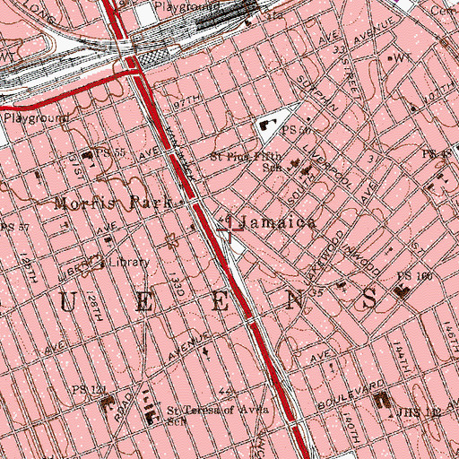 Topographic Map of Norelli-Hargreaves Playground, NY