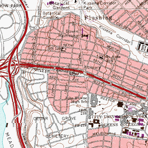 Topographic Map of Turtle Playground, NY