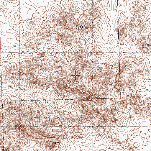 Topographic Map of La Cholla Wash, AZ