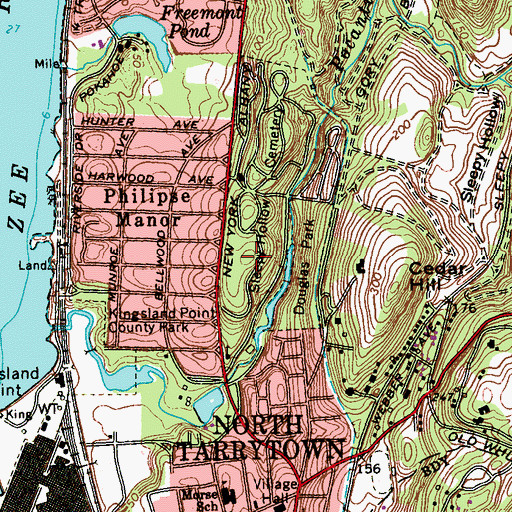 Topographic Map of Battle Hill, NY