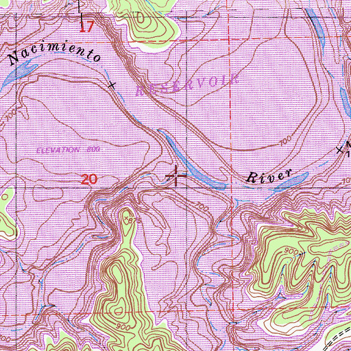 Topographic Map of Dip Creek, CA
