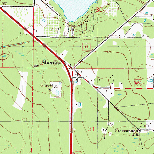 Topographic Map of Lighthouse Global Ministries, FL