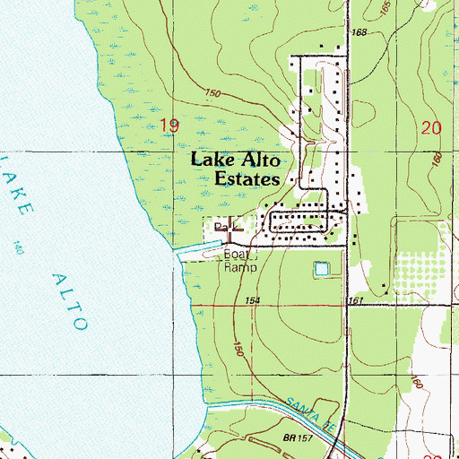 Topographic Map of Lake Alto Park, FL