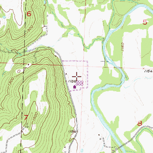 Topographic Map of Paul R Noland Wastewater Treatment Plant, AR
