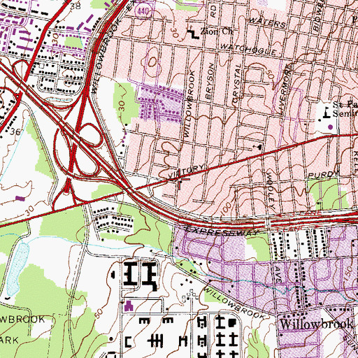 Topographic Map of Anthony R Gaeta Park, NY