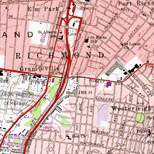 Topographic Map of Egbert Triangle, NY