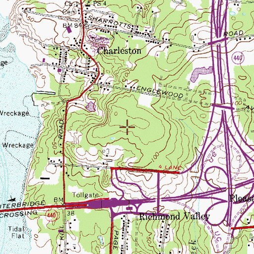 Topographic Map of Fairview Park, NY