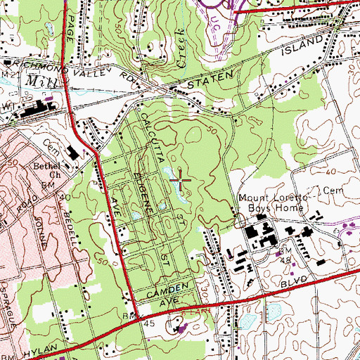 Topographic Map of Long Pond, NY