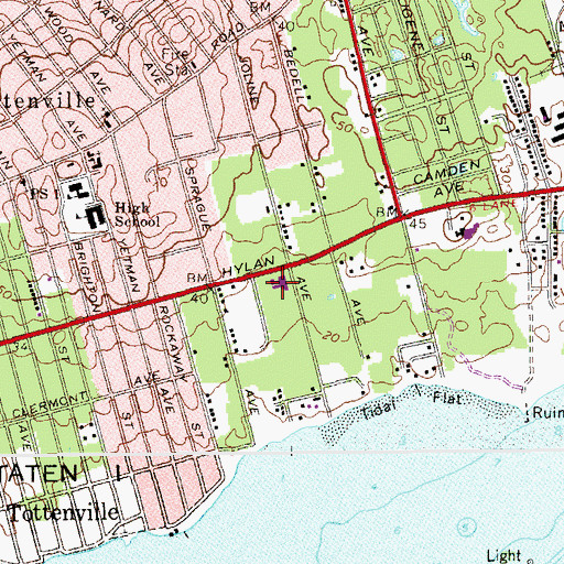 Topographic Map of Joline Pool Playground, NY