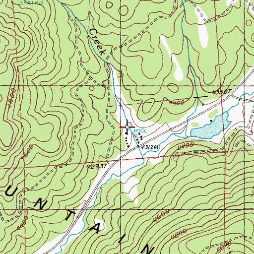 Topographic Map of Mount Bachelor Academy, OR