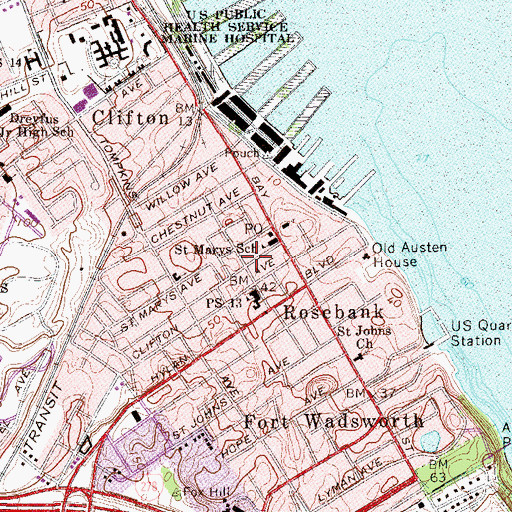 Topographic Map of Reinhard E Kaltenmeier Playground, NY