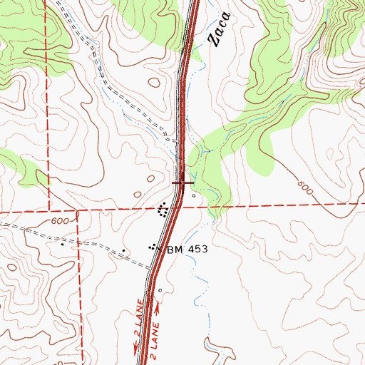 Topographic Map of Dry Creek, CA