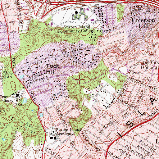 Topographic Map of Reed's Basket Willow Swamp Park, NY