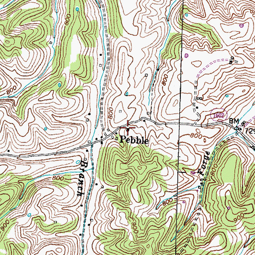 Topographic Map of Fairview Church, KY