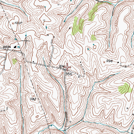 Topographic Map of Fairview School, KY